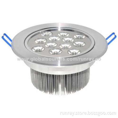 12W LED Ceiling Spotlight, 85-265V AC/12-24V DC Voltage, Aluminum Housing, Isolated LED Driver